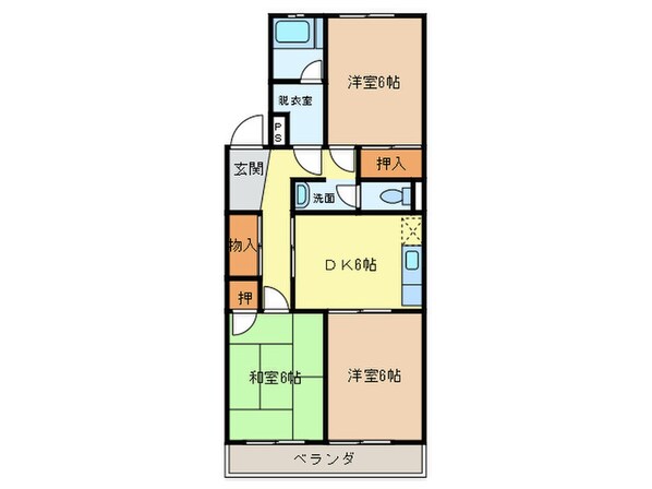 ホ－メ－マンションの物件間取画像